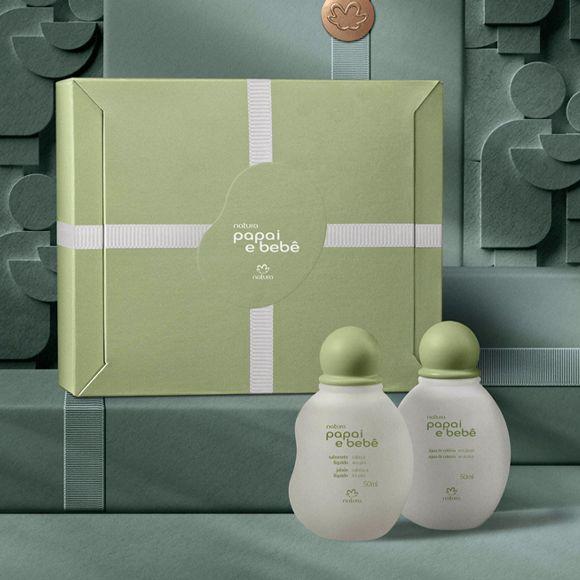 Kit Miniatura Colonia e Sabonete Líquido 50ml versão Papai Bebê